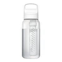 LifeStraw GO Series Water Bottle, 1-L, White Front_Flat