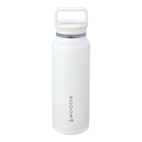 Woods Double Wall Insulated Stainless Steel Portable Reusable Water Bottle with Top Handle, BPA-Free, 50-oz Front_Elevated