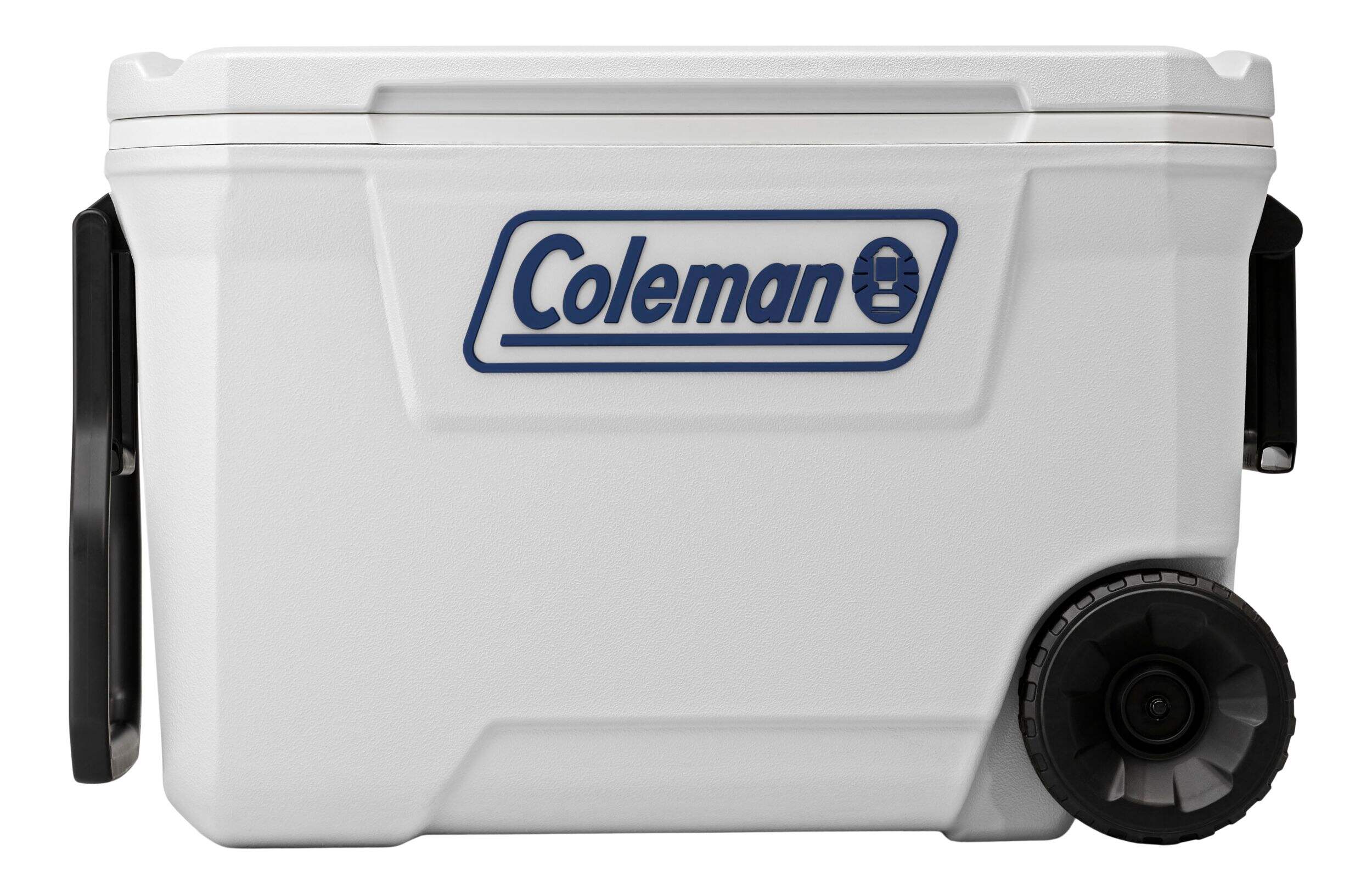 Coleman 316 Series 62-Quart Marine Wheeled Cooler, White Front_Flat