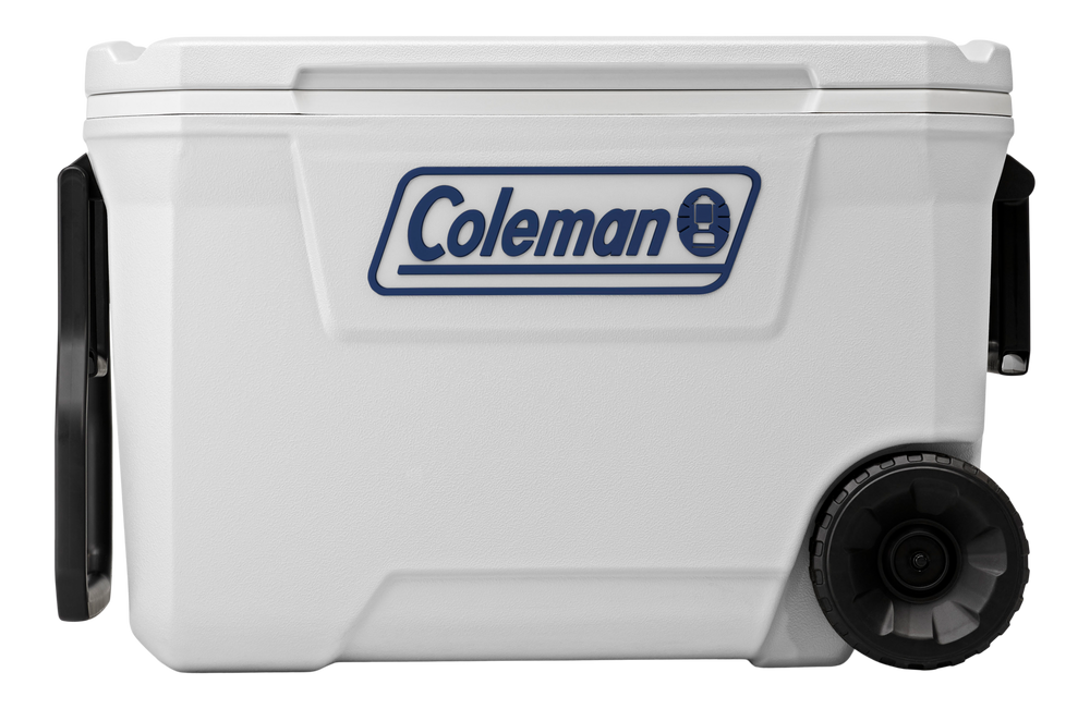 Coleman 316 Series 62Quart Marine Wheeled Cooler, White, 58.6L