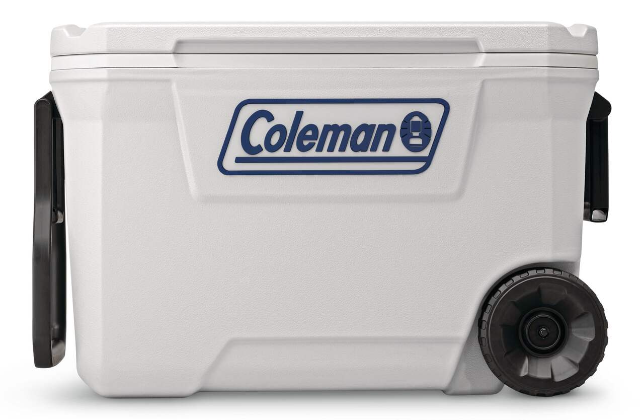 Coleman 316 Series 62-Quart Marine Wheeled Cooler, White, 58.6-L