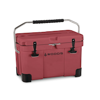 Woods ARCTIC Roto-Moulded Cooler with Handle, 20-L, Red Front_Three_Fourths_Angled_Right