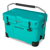 Woods™ ARCTIC Roto-Moulded Cooler with Handle, 20-L, Turquoise