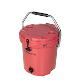 Woods™ ARCTIC Roto-Moulded Bucket Cooler with Handle, 19-L, Red Front_Three_Fourths_Angled_Left