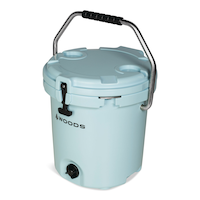 Woods™ ARCTIC Roto-Moulded Bucket Cooler with Handle, 19-L, Light Blue Front_Three_Fourths_Angled_Left