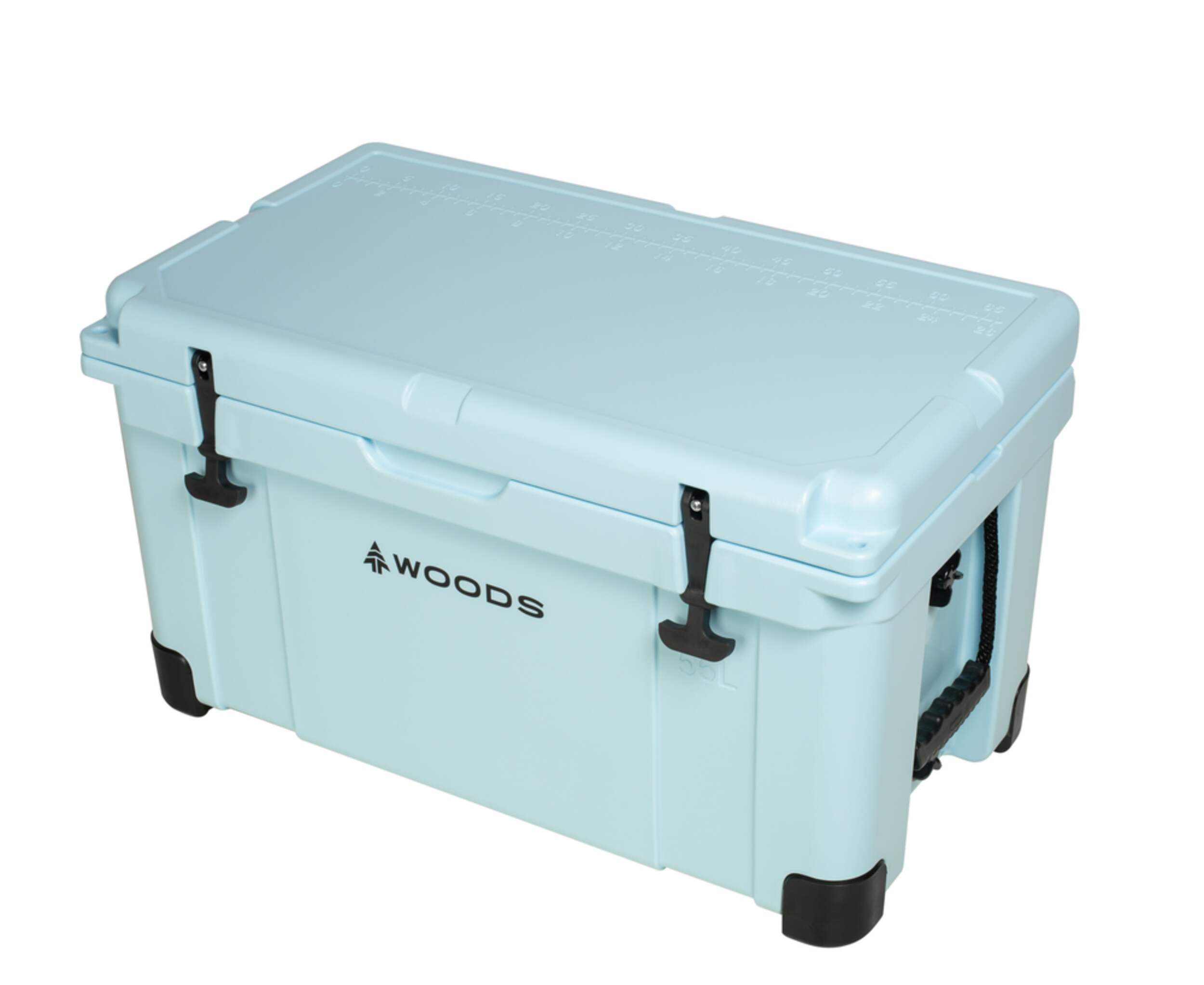Glacière roto-moulée Woods ARCTIC, 55 litres, bleu pâle Front_Three_Fourths_Angled_Left