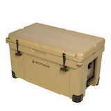 Woods ARCTIC Roto-Moulded Cooler, 55-L, Tan Front_Three_Fourths_Angled_Left
