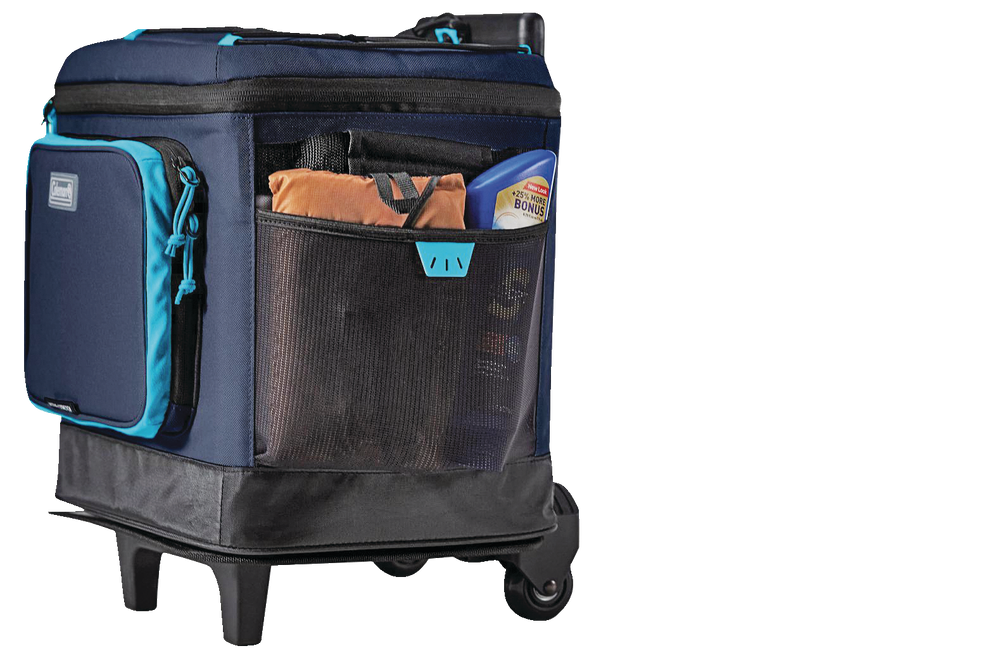 coleman xpand 42 can soft cooler with wheels