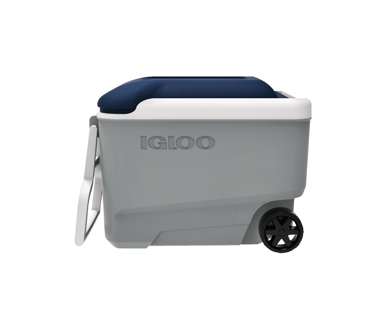 Igloo Wheelie Cooler, with Handle, 53 Can Capacity, 38-L, Grey