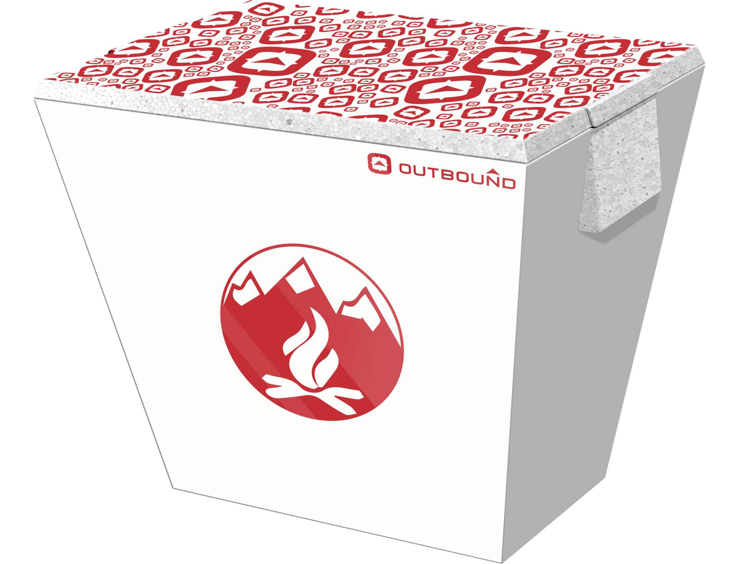 Outbound Styrofoam Cooler, Assorted Front_Three_Fourths_Angled_Left