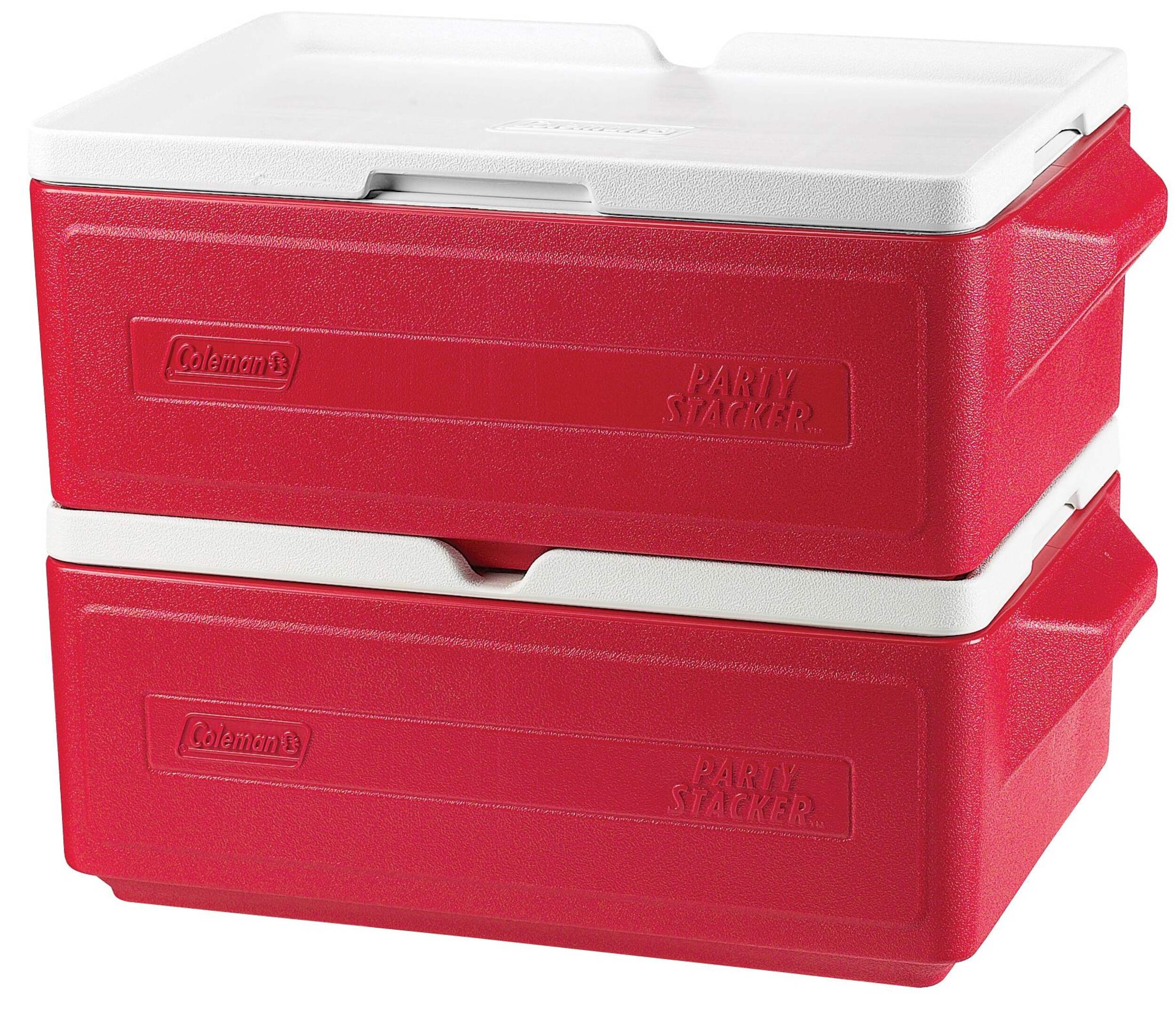 Coleman 24-Can Party Stacker Cooler Front_Three_Fourths_Angled_Left