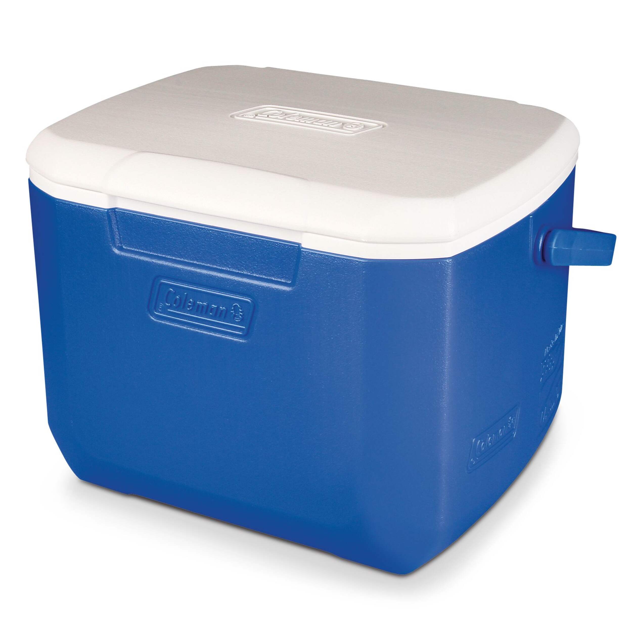 Coleman Chiller 16-Quart Hard Cooler, Portable Travel Cooler, Ocean Blue, 15.1-L Front_Three_Fourths_Angled_Left