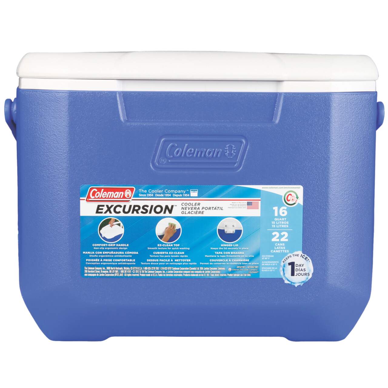 Coleman Blue 15.1L Cooler : : Sporting Goods