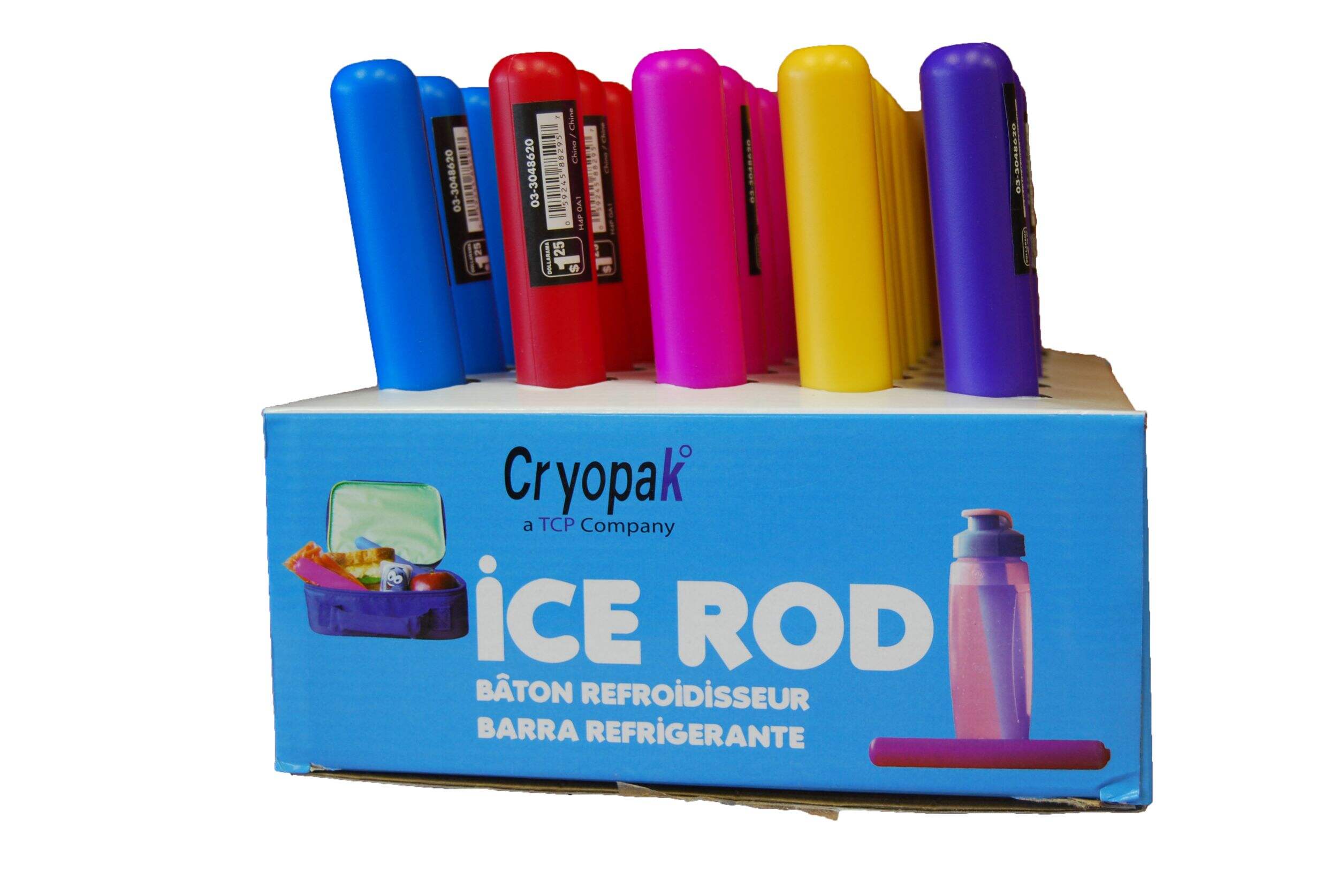 Cryopak Ice Rod, Assorted Colours Front_Angled_Left