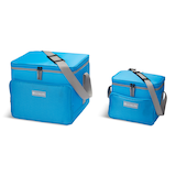 Outbound Picnic Combo Soft Cooler, Blue, 2-pc Front_Angled_Left
