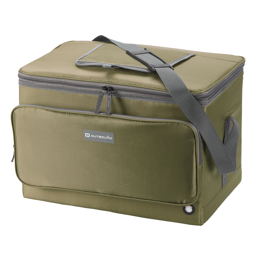 Outbound Large Collapsible Soft Cooler, 48 Can Capacity, 48L, Olive