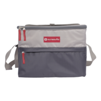 Outbound 12-Can Soft Cooler With Hard Liner, Grey Front_Flat