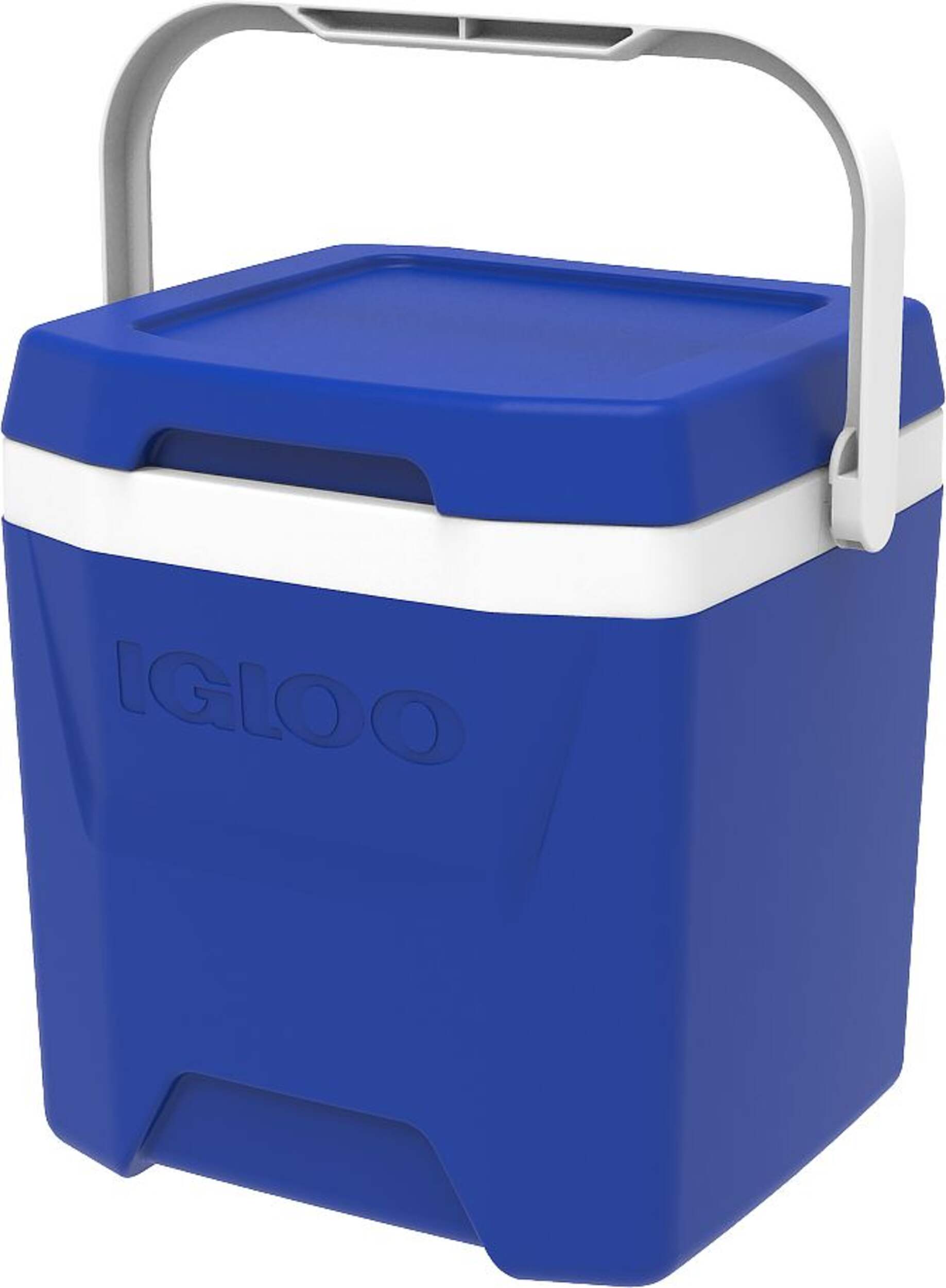Igloo COOL Hard Cooler, with Handle, 11.3-L, Blue Front_Three_Fourths_Angled_Left