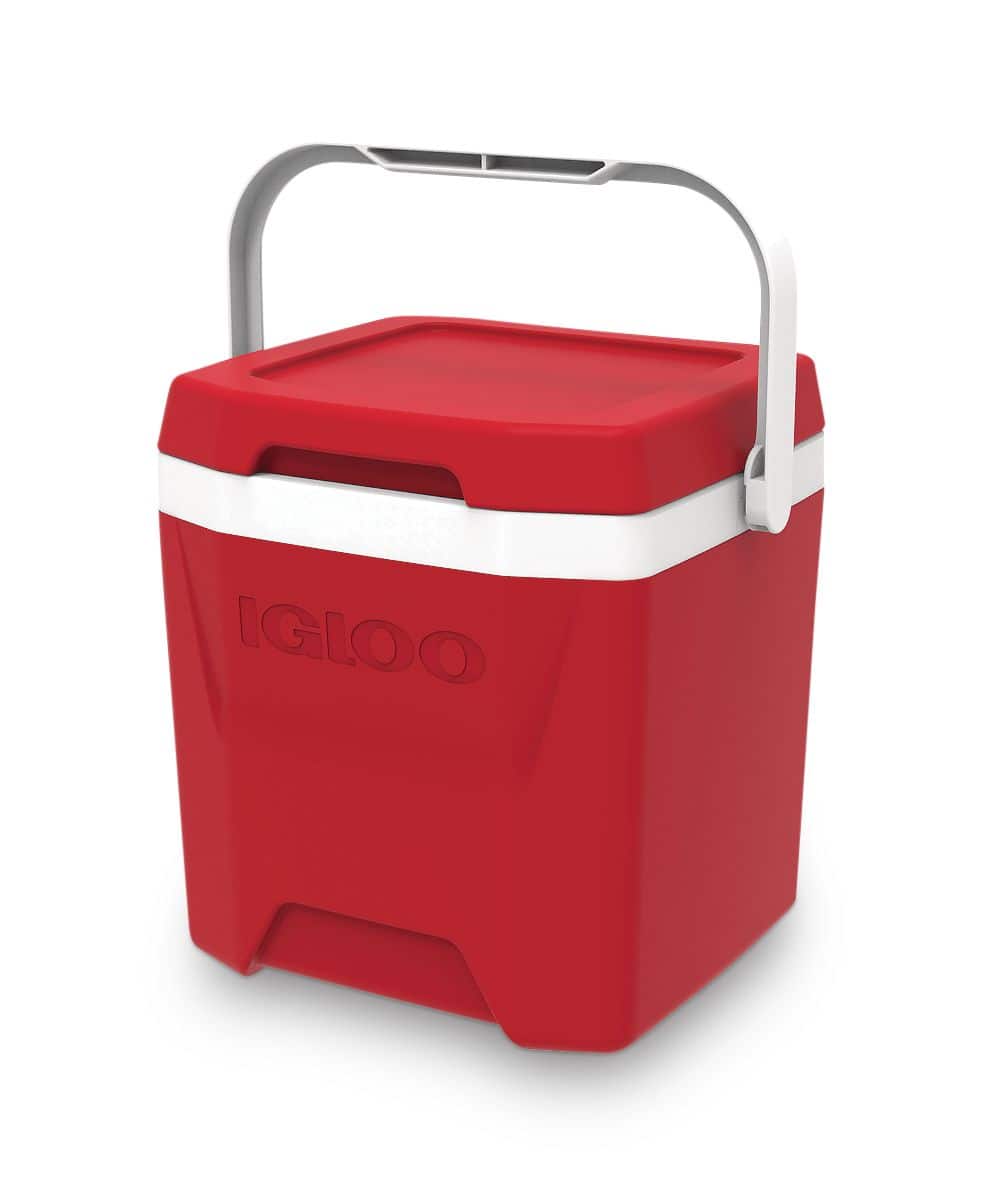Igloo COOL Hard Cooler, with Handle, 11.4-L, Red