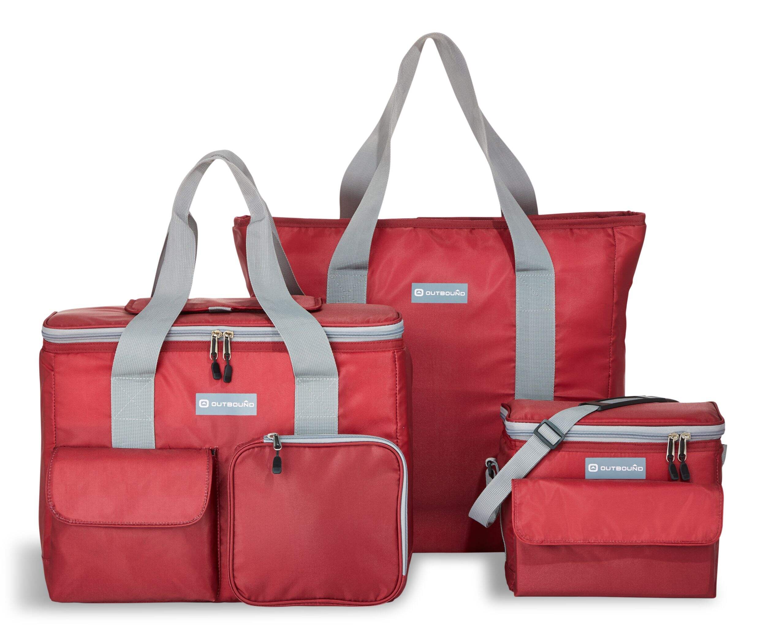 Outbound Soft Cooler, with Tote Combo Pack, Red, 3-pc Composite_or_Mixed