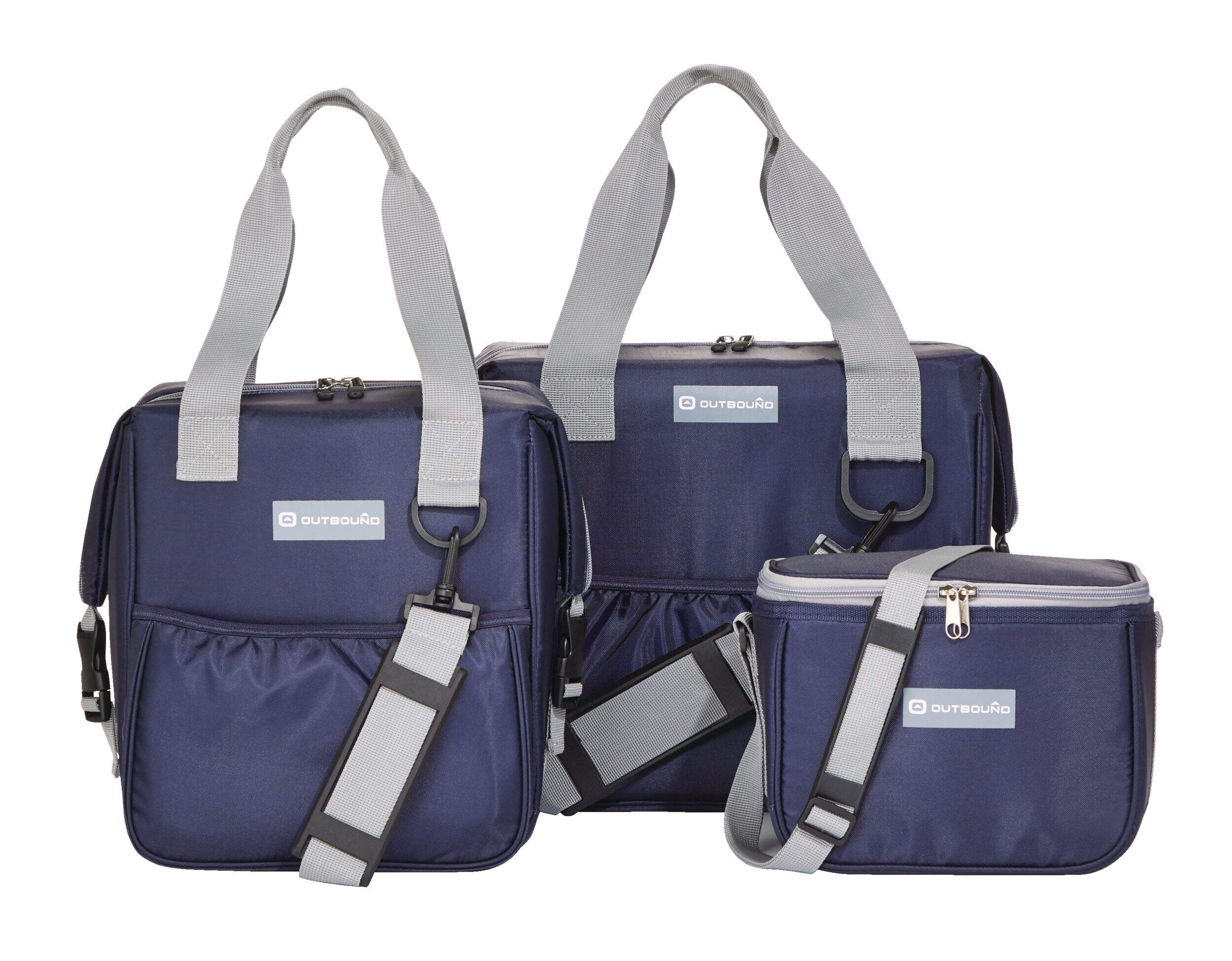 Outbound Deluxe Soft Cooler, Blue, 3-pc Composite_or_Mixed