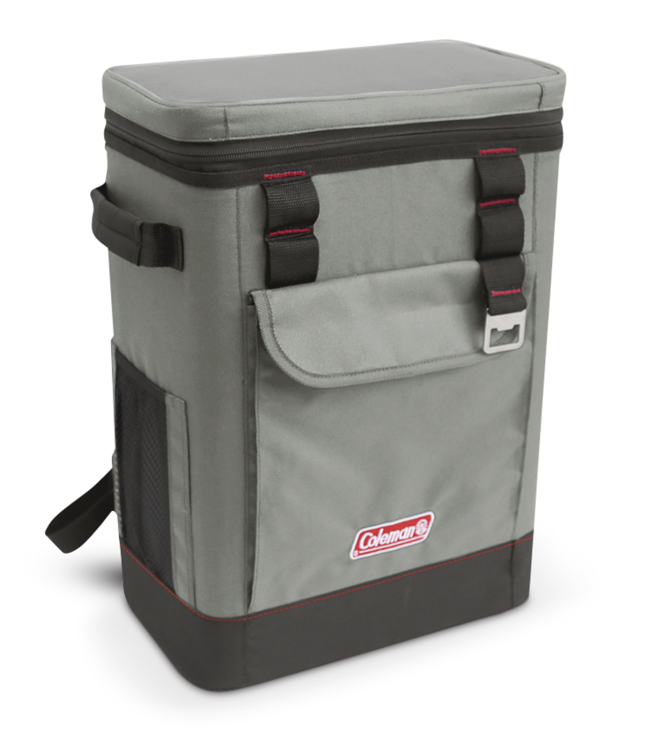 Coleman Backpack Cooler, 26.4-L, Grey Front_Angled_Right