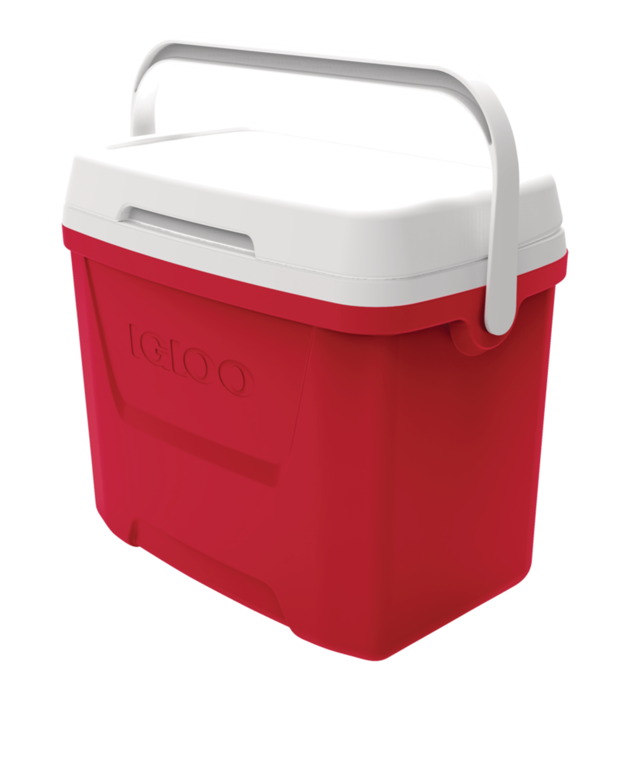 Igloo Laguna Cooler, with Handle, 26.4-L, Red Front_Three_Fourths_Angled_Left
