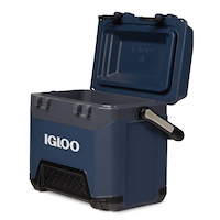 Igloo BMX Hard Cooler, Carbonite/Grey, 25-qt Front_Three_Fourths_Angled_Left