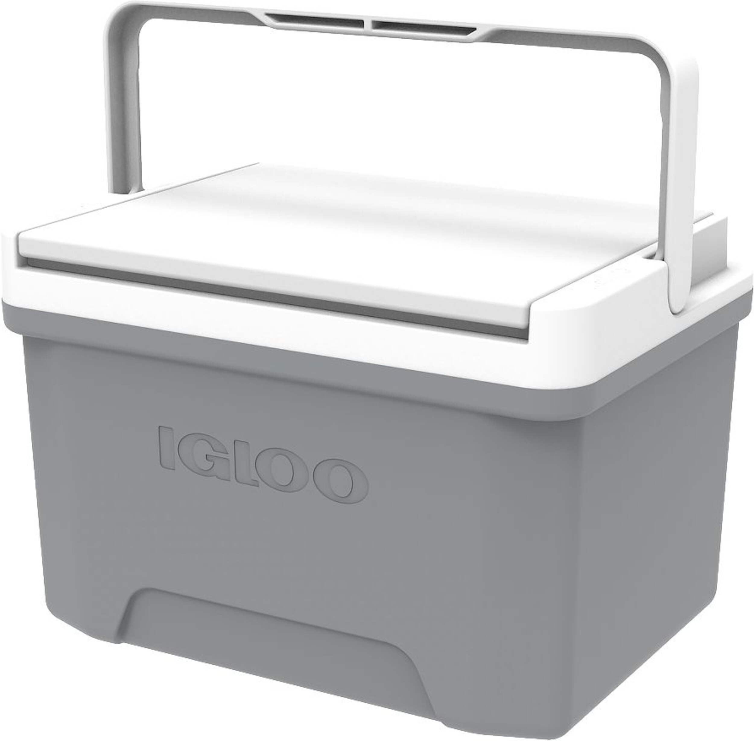 Igloo Cool Hard Cooler, Grey, 9-qt Front_Three_Fourths_Angled_Left