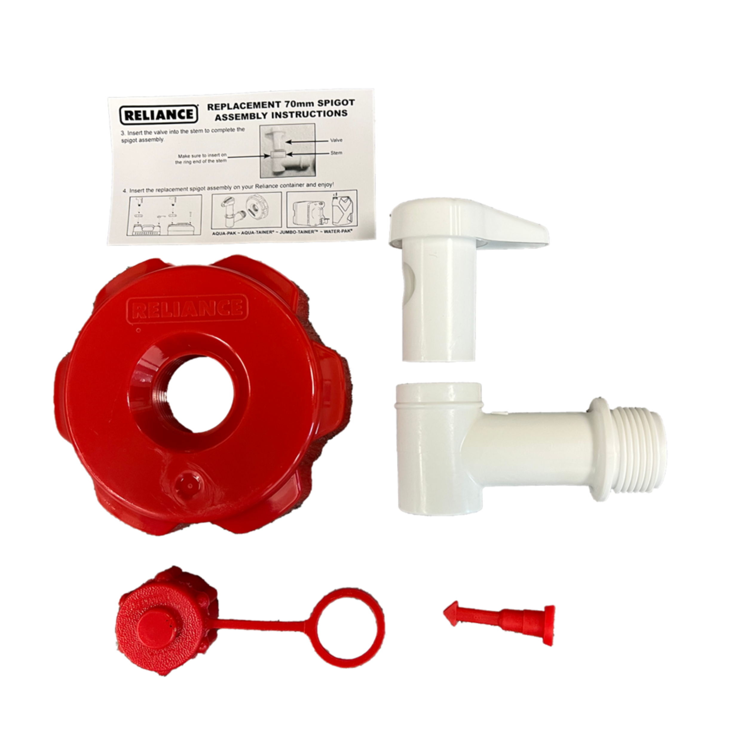 Reliance Replacement Spigot, Compatible with 2.8-in Diameter Spouts Composite_or_Mixed