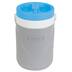 Bidon d'eau Coleman, glacière pour boissons avec bec rabattable, corps gris et couvercle bleu, 3,8 L (1 gallon) Front_Angled_Right