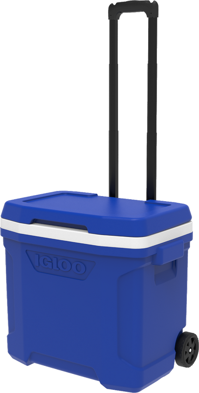 Igloo Laguna Wheeled Roller Cooler, with Handle, 26-L, Blue
