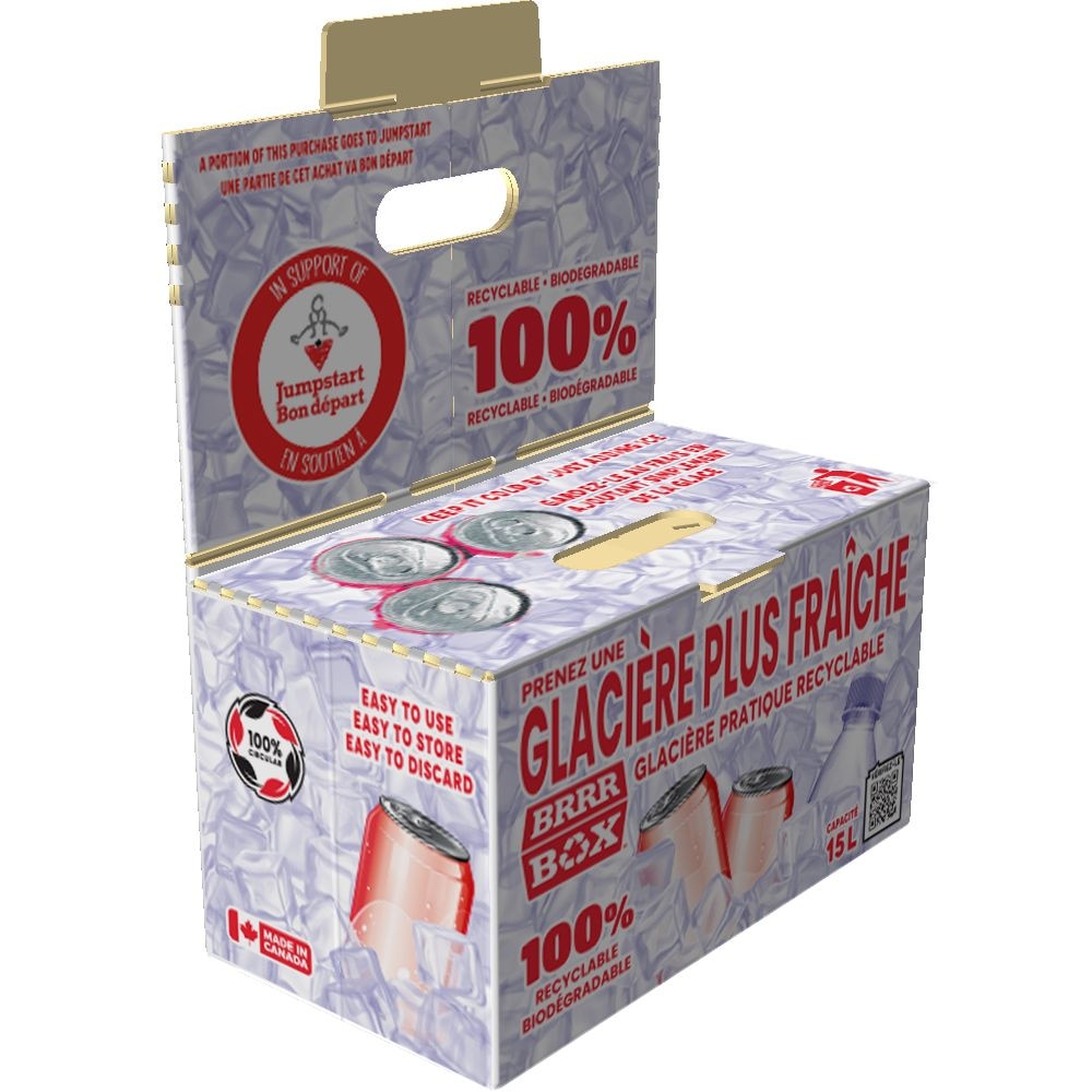 Brrr Box Recyclable Biodegradable Cooler, 15L, White Canadian Tire