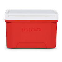 Igloo Cool Outdoor Hard Cooler with Reversible Lid Tray, 9-Qt, Red