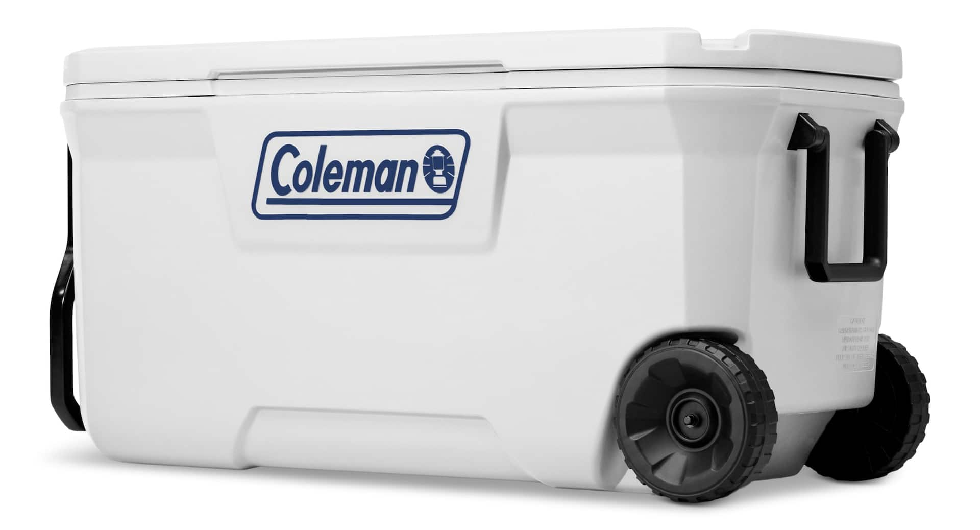 Coleman Marine Ultra Insulated Hard Cooler with Wheels, 100-Can, White ...