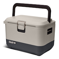Coleman Pro 17-Quart Hard Cooler, 16-L, Taupe Front_Three_Fourths_Angled_Left