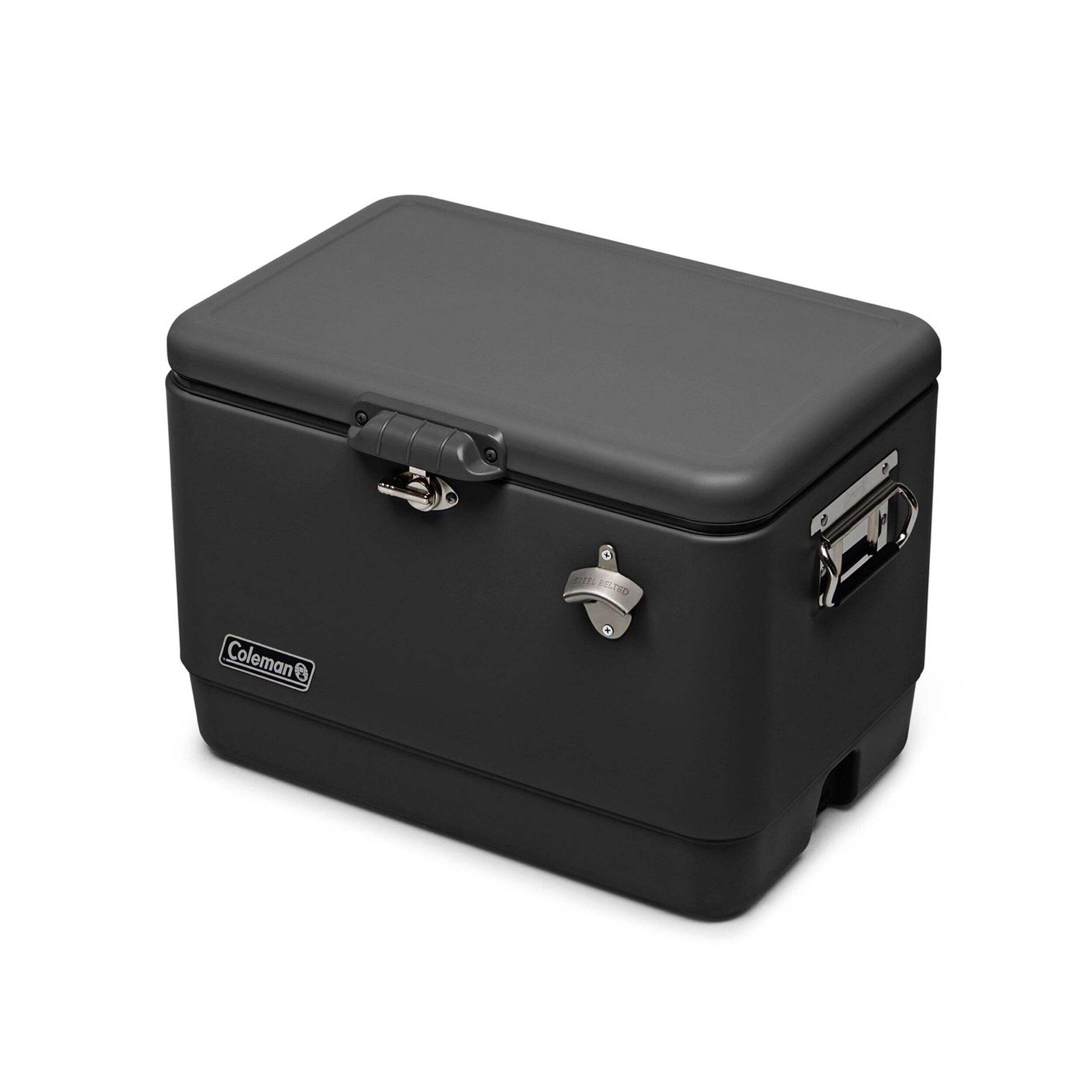 Coleman Reunion Double Walled Insulated Hard Cooler, Midnight, 54-qt Front_Three_Fourths_Angled_Left