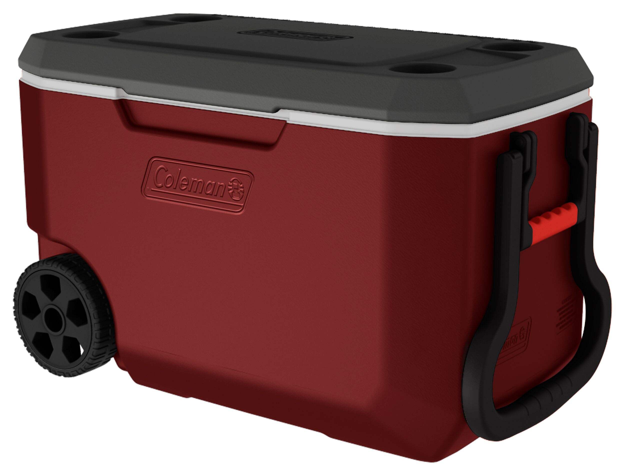 Coleman 62-quart Xtreme 5-day Hard Cooler With Wheels Coleman 62-Quart Xtreme 5-Day Hard Cooler with Wheels, Red, 58.7-L
