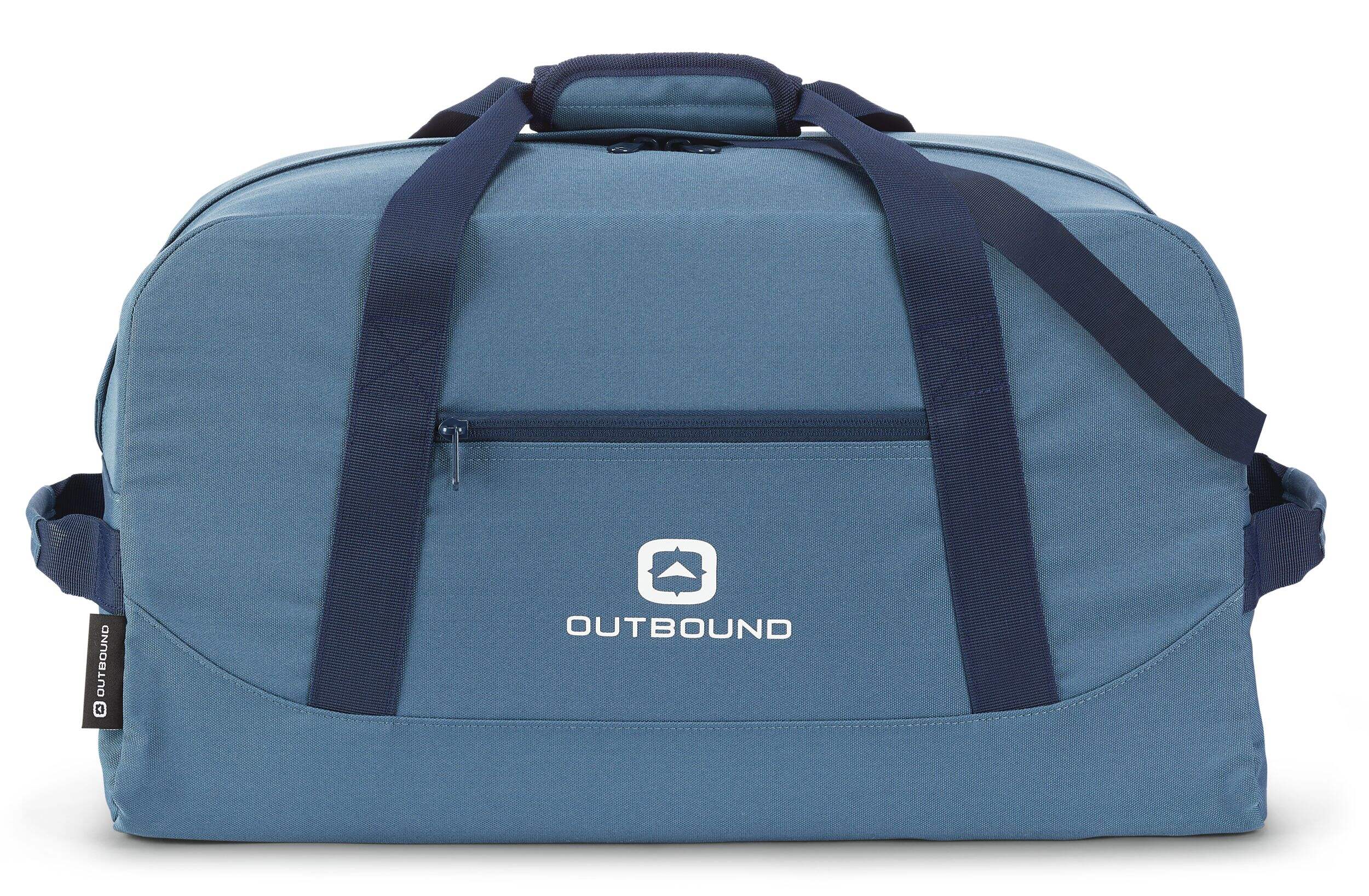 Outbound Foldable Camping Duffle Bag, 40-L, Blue Front_Elevated