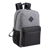 Outbound Black & Grey Backpack with Laptop Sleeve, Polyester, 17-in