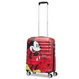 American Tourister Spinner Carry-On Disney Luggage, Mickey Comics Red Front_Three_Fourths_Angled_Left