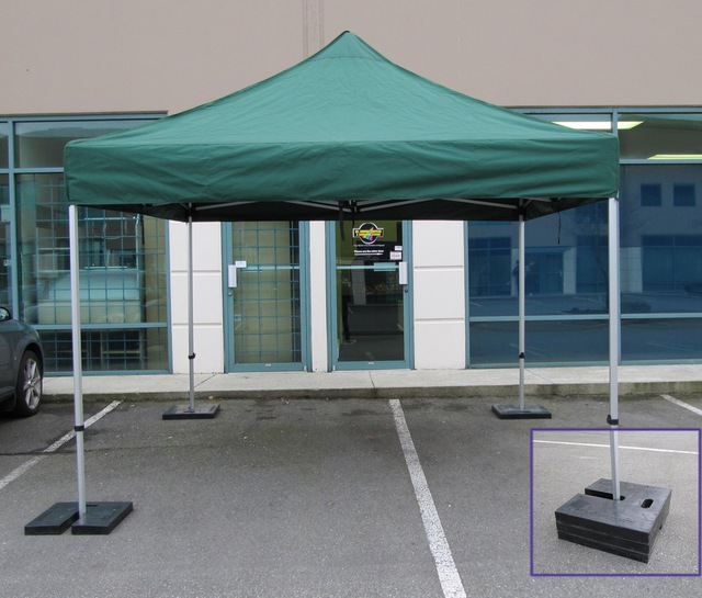 Impact Instant Canopy Stackable Rubber Weight Plate For PopUp Shelter