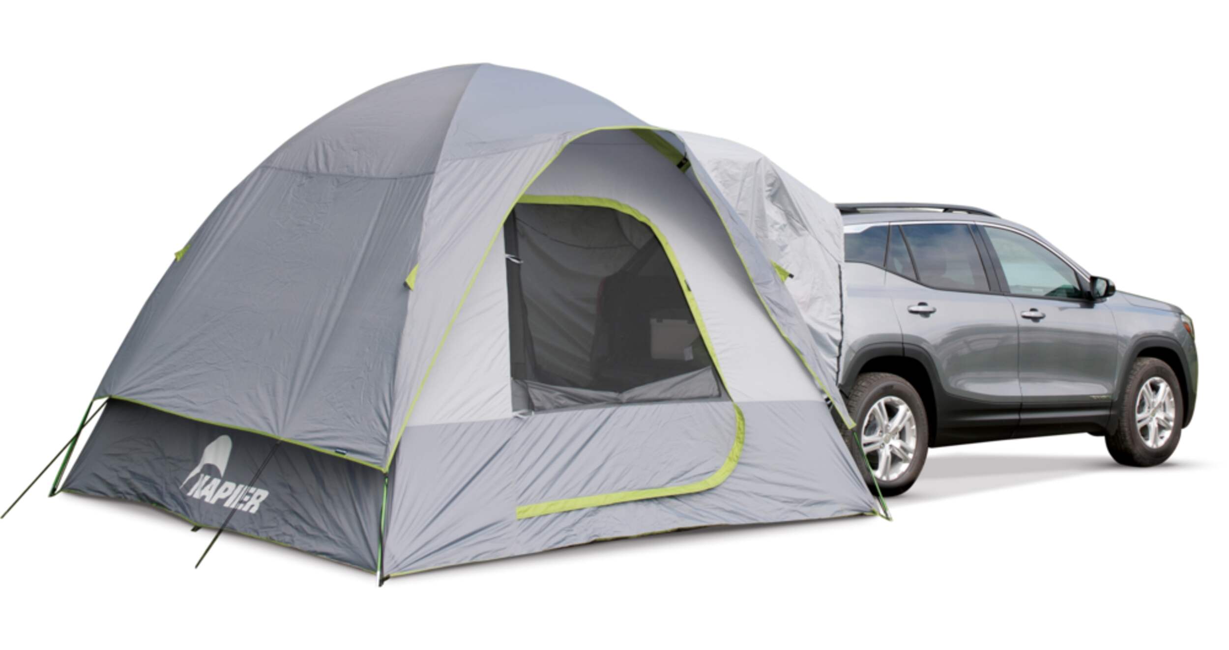 Napier Backroadz 5-Person SUV/CUV/Minivan Camping Tent w/ Gear Pocket, Lantern Holder & Rain Fly Front_Angled_Right