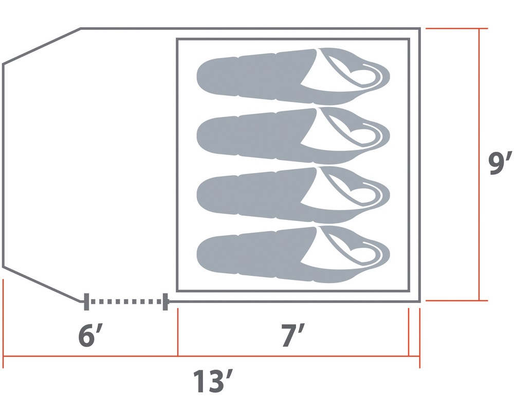 Woods™ Jasper Tent, 4Person Canadian Tire