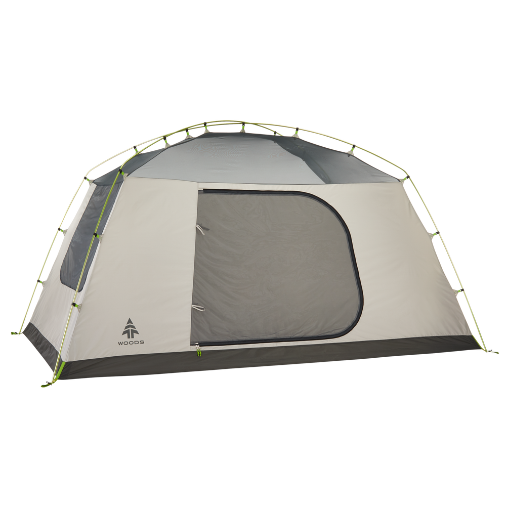 Woods Lookout 3Season, 6Person Camping Dome Tent w/ Vestibule, Rain Fly & Carry Bag Canadian