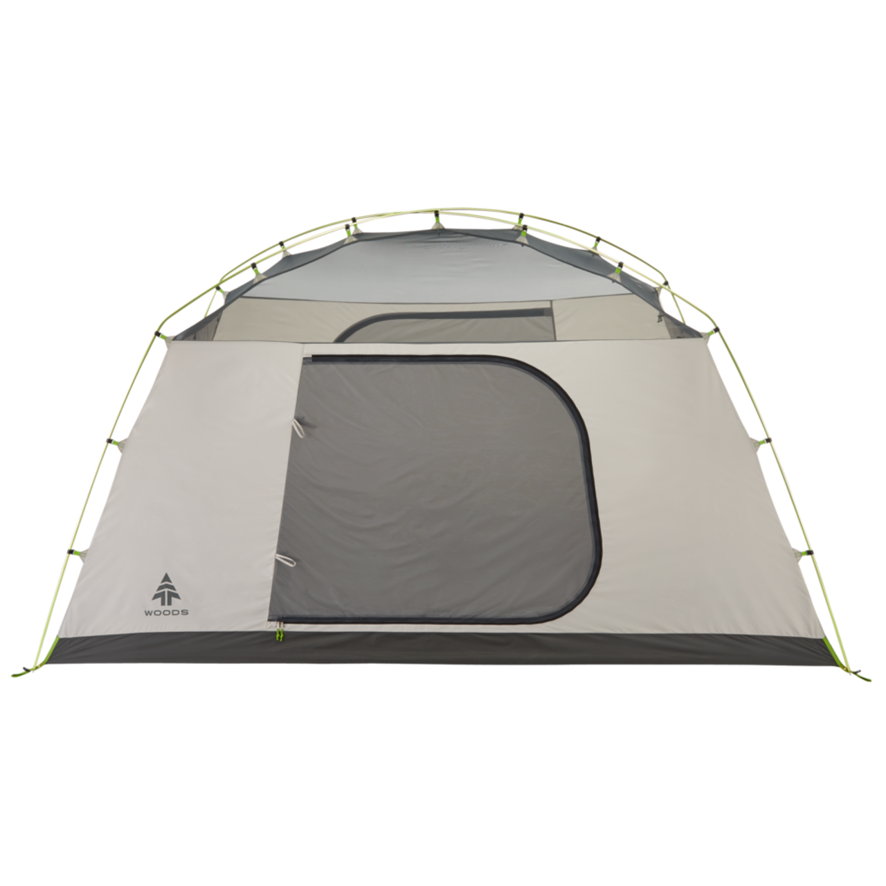 Woods Cascade 3-Season, 2-Person Camping Dome Tent w/ 2 Doors, Vestibules,  Rain Fly & Carry Bag