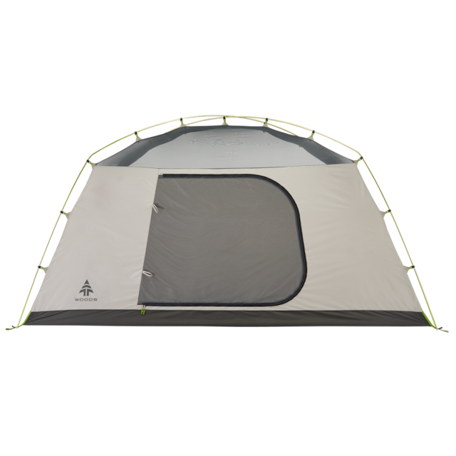 Woods Lookout 3-Season, 6-Person Camping Dome Tent w/ Vestibule, Rain ...