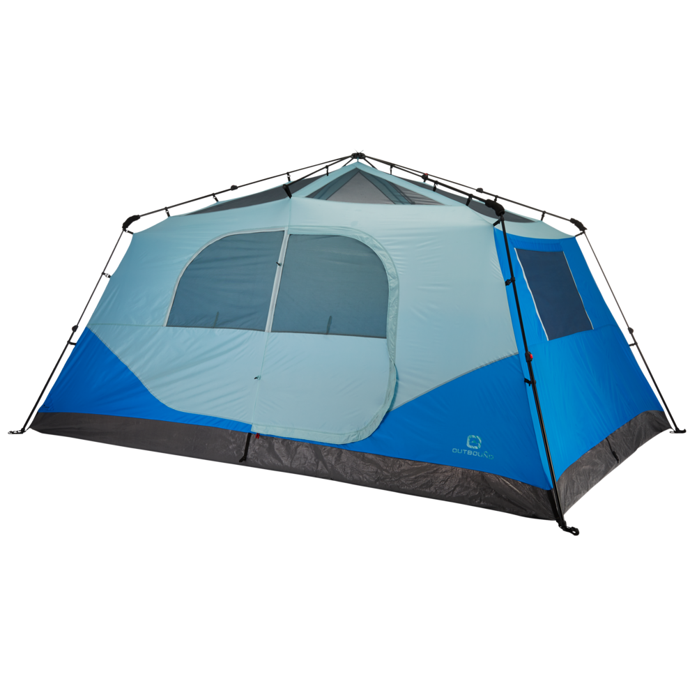 Outbound QuickCamp 3-Season, 10-Person Instant Camping Cabin Tent w ...