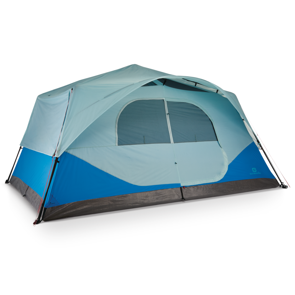 Outbound QuickCamp 3-Season, 10-Person Instant Camping Cabin Tent w/ Rain  Fly & Carry Bag