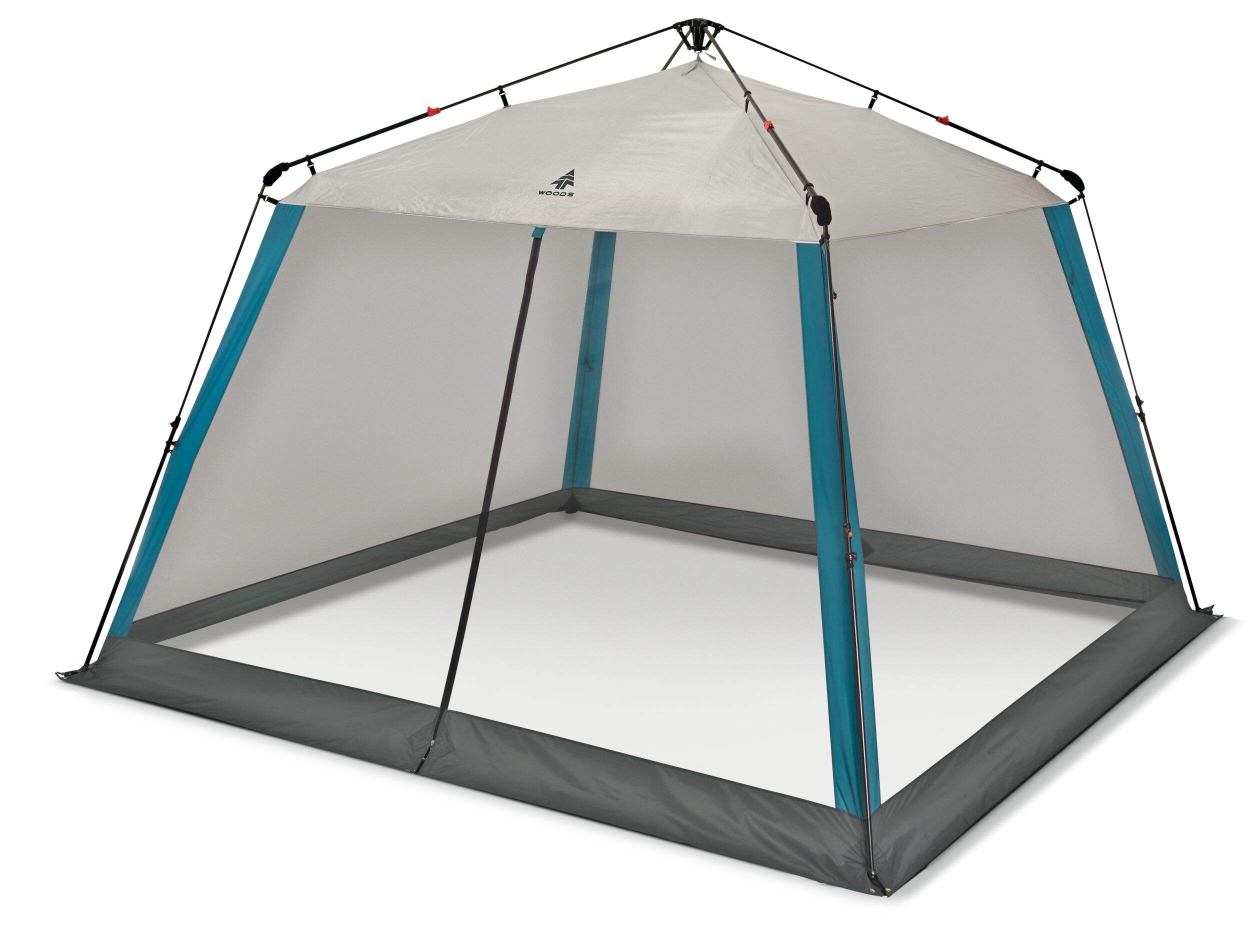 Woods Nook Instant Screen House/Canopy Tent/Gazebo Camping Shelter, 11-ft x 11-ft Front_Angled_Left